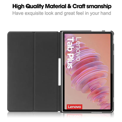 For Lenovo Tab Plus Stand Case Pattern Print Leather Tablet Cover