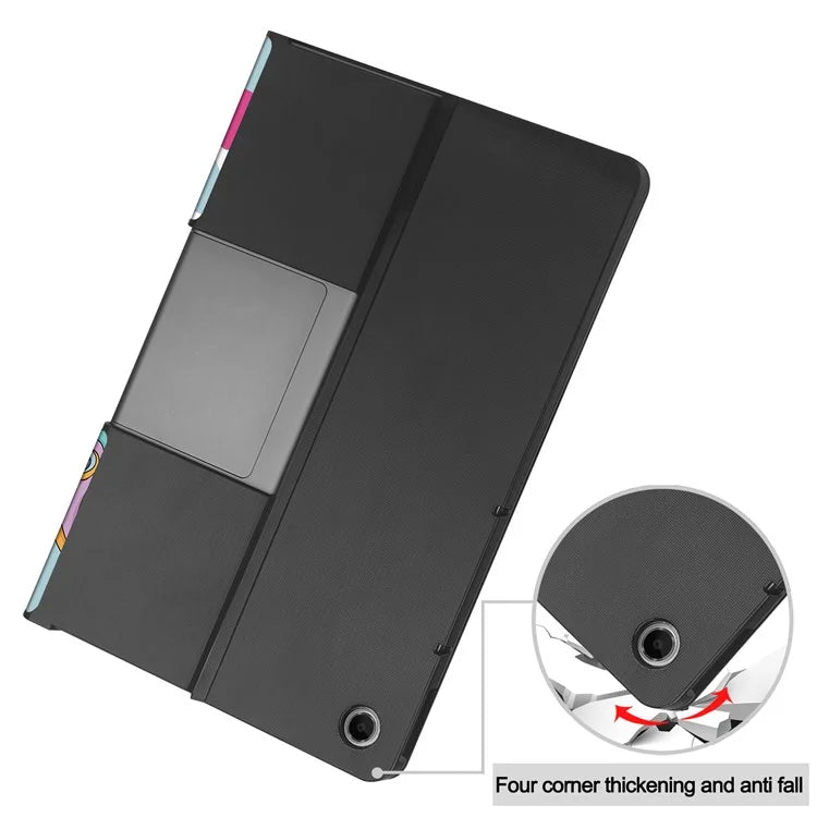 For Lenovo Tab Plus Stand Case Pattern Print Leather Tablet Cover