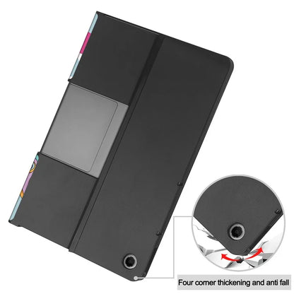For Lenovo Tab Plus Stand Case Pattern Print Leather Tablet Cover