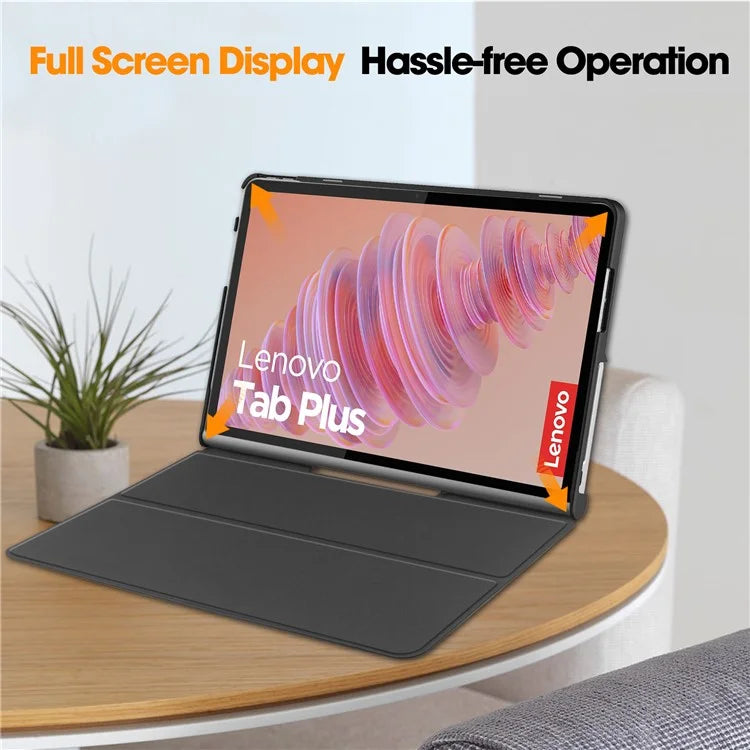For Lenovo Tab Plus Stand Case Pattern Print Leather Tablet Cover
