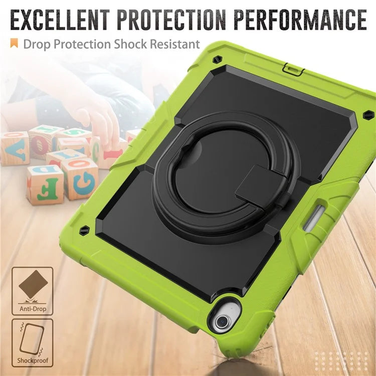 For iPad Air 13 (2024) Case PC+Silicone Tablet Cover with Kickstand, Strap