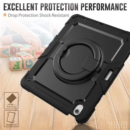 For iPad Air 13 (2024) Case PC+Silicone Tablet Cover with Kickstand, Strap
