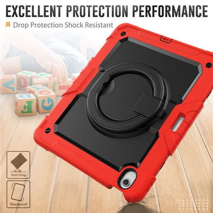For iPad Air 13 (2024) Case PC+Silicone Tablet Cover with Kickstand, Strap