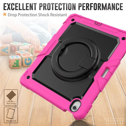 For iPad Air 13 (2024) Case PC+Silicone Tablet Cover with Kickstand, Strap