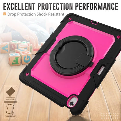 For iPad Air 13 (2024) Case PC+Silicone Tablet Cover with Kickstand, Strap