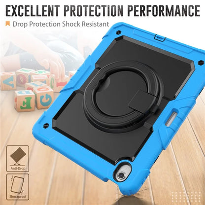 For iPad Air 13 (2024) Case PC+Silicone Tablet Cover with Kickstand, Strap