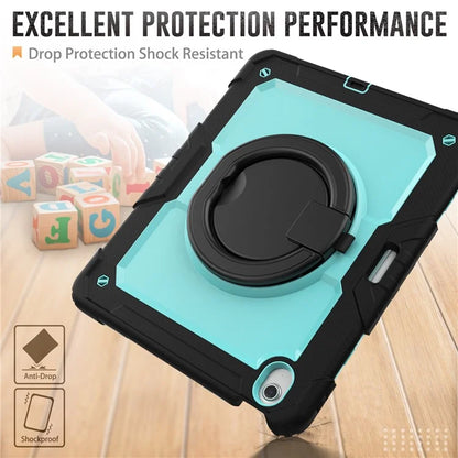 For iPad Air 13 (2024) Case PC+Silicone Tablet Cover with Kickstand, Strap