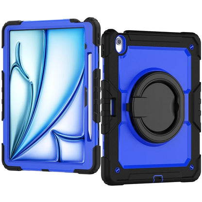 For iPad Air 13 (2024) Case PC+Silicone Tablet Cover with Kickstand, Strap