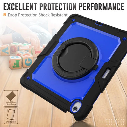 For iPad Air 13 (2024) Case PC+Silicone Tablet Cover with Kickstand, Strap