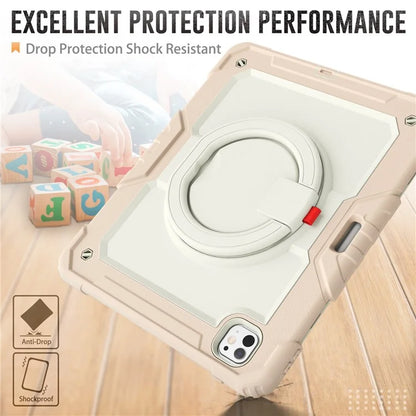 For iPad Pro 13 (2024) Case PC+Silicone Kickstand Tablet Cover with Strap