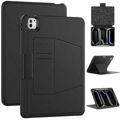 Style B For iPad Pro 13 (2024) Stand Case PC+TPU+PU Shockproof Tablet Cover with Card Slots