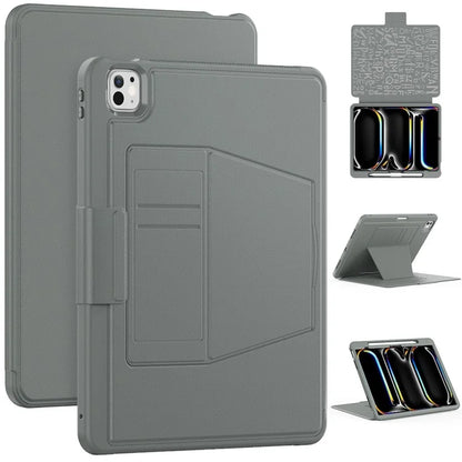 Style B For iPad Pro 13 (2024) Stand Case PC+TPU+PU Shockproof Tablet Cover with Card Slots