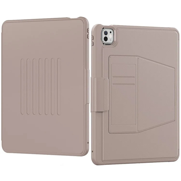Style B For iPad Pro 13 (2024) Stand Case PC+TPU+PU Shockproof Tablet Cover with Card Slots