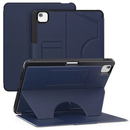 For iPad Air 13 (2024) Case with Card Slots PC+TPU+PU U-Shape Stand Tablet Cover