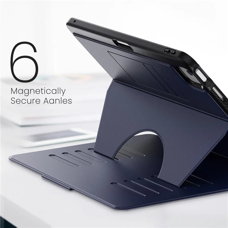 For iPad Air 13 (2024) Case with Card Slots PC+TPU+PU U-Shape Stand Tablet Cover