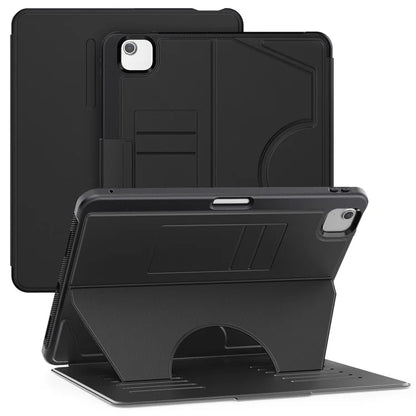 For iPad Air 13 (2024) Case with Card Slots PC+TPU+PU U-Shape Stand Tablet Cover