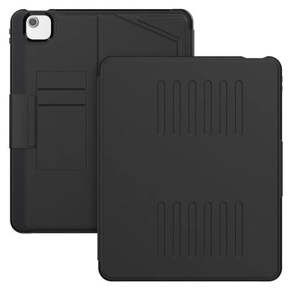 For iPad Air 13 (2024) Case with Card Slots PC+TPU+PU U-Shape Stand Tablet Cover