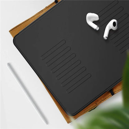 For iPad Air 13 (2024) Case with Card Slots PC+TPU+PU U-Shape Stand Tablet Cover