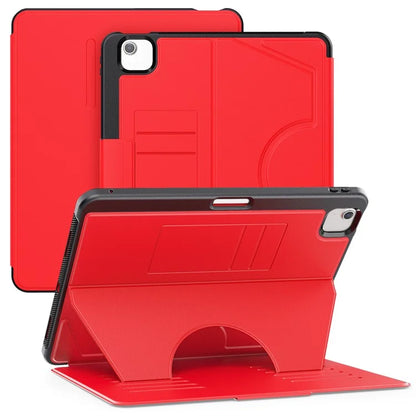 For iPad Air 13 (2024) Case with Card Slots PC+TPU+PU U-Shape Stand Tablet Cover