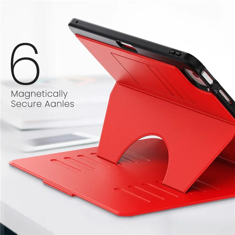 For iPad Air 13 (2024) Case with Card Slots PC+TPU+PU U-Shape Stand Tablet Cover