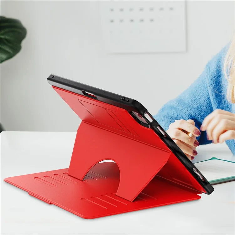 For iPad Air 13 (2024) Case with Card Slots PC+TPU+PU U-Shape Stand Tablet Cover
