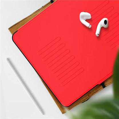 For iPad Air 13 (2024) Case with Card Slots PC+TPU+PU U-Shape Stand Tablet Cover