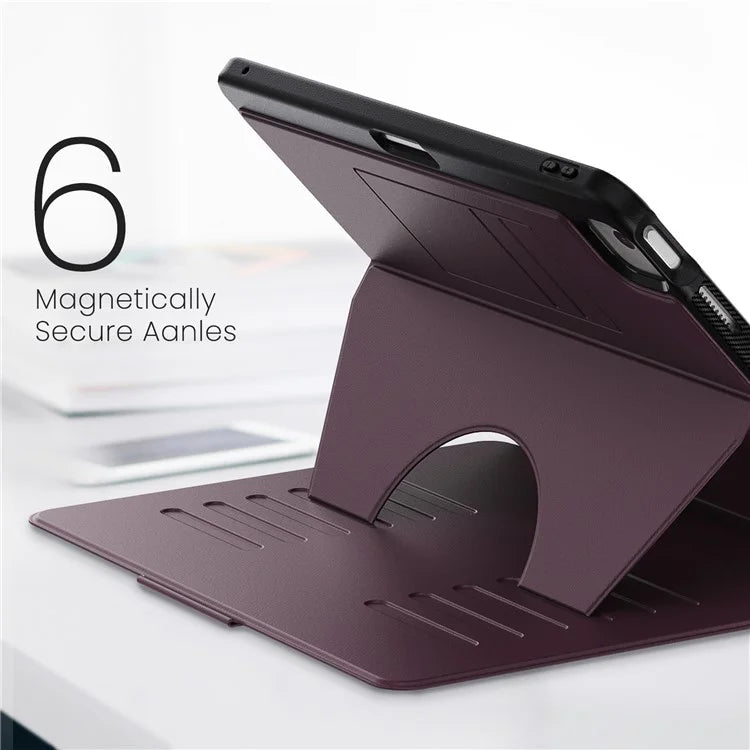 For iPad Air 13 (2024) Case with Card Slots PC+TPU+PU U-Shape Stand Tablet Cover