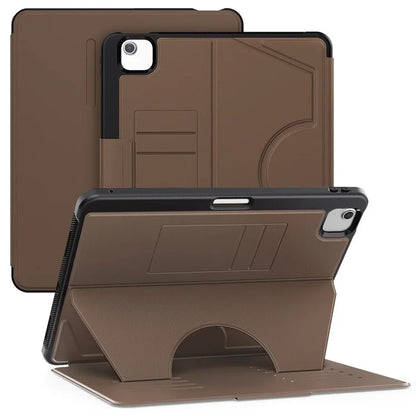 For iPad Air 13 (2024) Case with Card Slots PC+TPU+PU U-Shape Stand Tablet Cover