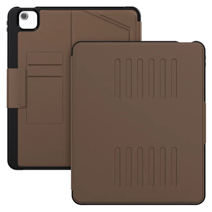For iPad Air 13 (2024) Case with Card Slots PC+TPU+PU U-Shape Stand Tablet Cover