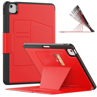 Style B For iPad Air 13 (2024) Stand Case PC+TPU+PU Card Slots Tablet Cover Auto Wake / Sleep