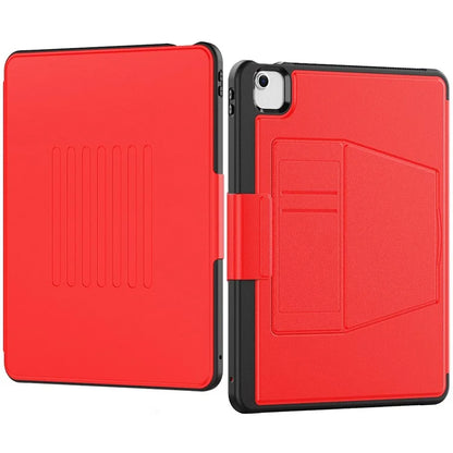 Style B For iPad Air 13 (2024) Stand Case PC+TPU+PU Card Slots Tablet Cover Auto Wake / Sleep