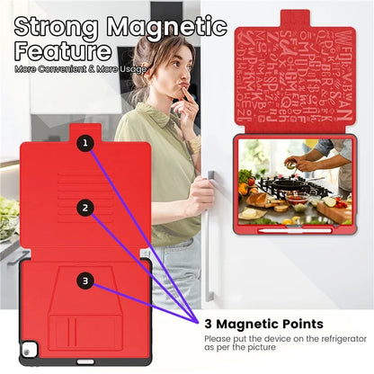 Style B For iPad Air 13 (2024) Stand Case PC+TPU+PU Card Slots Tablet Cover Auto Wake / Sleep