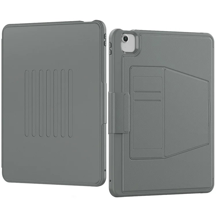 Style B For iPad Air 13 (2024) Stand Case PC+TPU+PU Card Slots Tablet Cover Auto Wake / Sleep