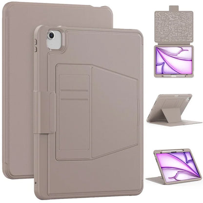 Style B For iPad Air 13 (2024) Stand Case PC+TPU+PU Card Slots Tablet Cover Auto Wake / Sleep