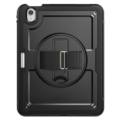 For iPad Air 11 (2024) Case Kickstand PC+TPU Tablet Cover with Shoulder Strap