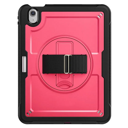 For iPad Air 11 (2024) Case Kickstand PC+TPU Tablet Cover with Shoulder Strap