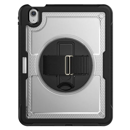 For iPad Air 11 (2024) Case Kickstand PC+TPU Tablet Cover with Shoulder Strap