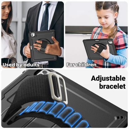 For iPad Pro 13 (2024) Case PC+TPU Tablet Cover Heat Dissipation Rotating Kickstand