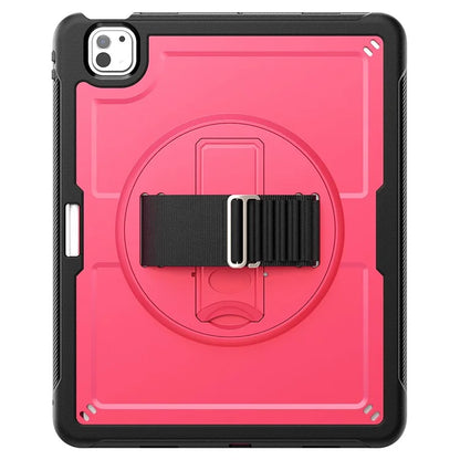 For iPad Pro 13 (2024) Case PC+TPU Tablet Cover Heat Dissipation Rotating Kickstand