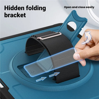 For iPad Air 13 (2024) Case Heat Dissipation PC+TPU Tablet Cover with Kickstand