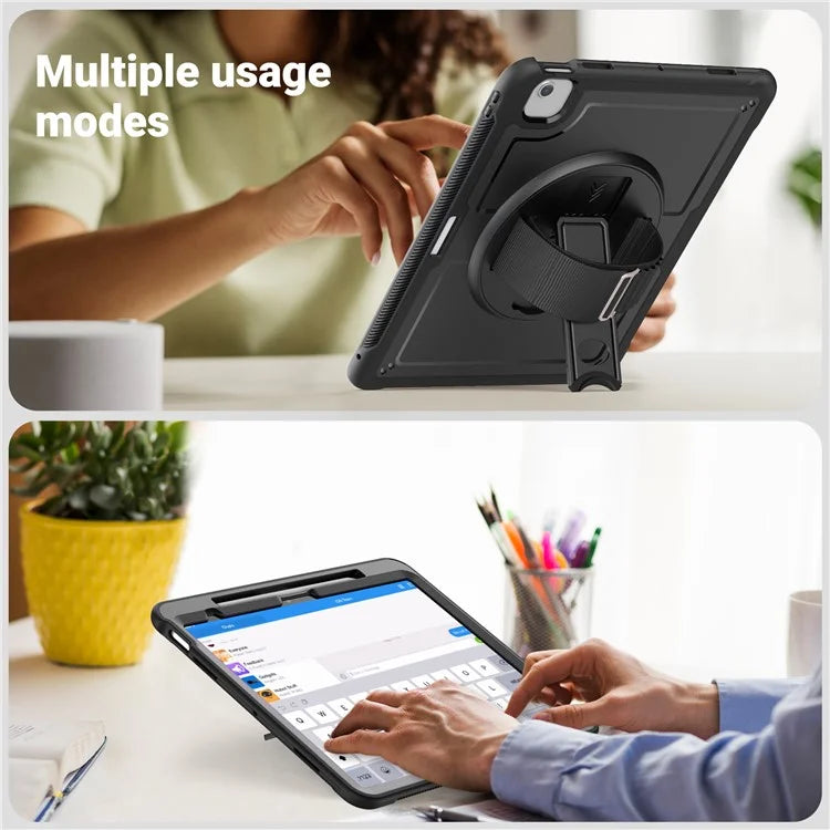 For iPad Air 13 (2024) Case Heat Dissipation PC+TPU Tablet Cover with Kickstand