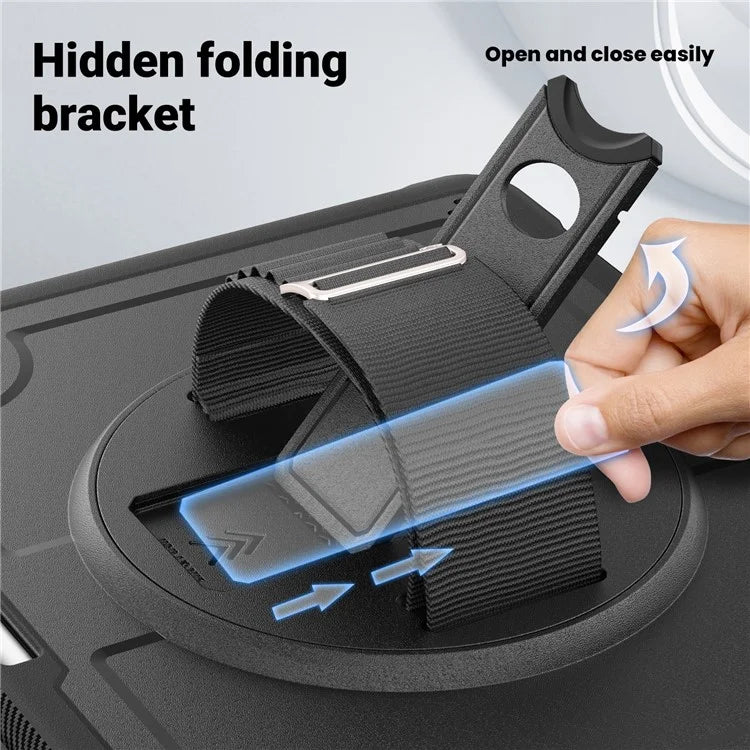 For iPad Air 13 (2024) Case Heat Dissipation PC+TPU Tablet Cover with Kickstand