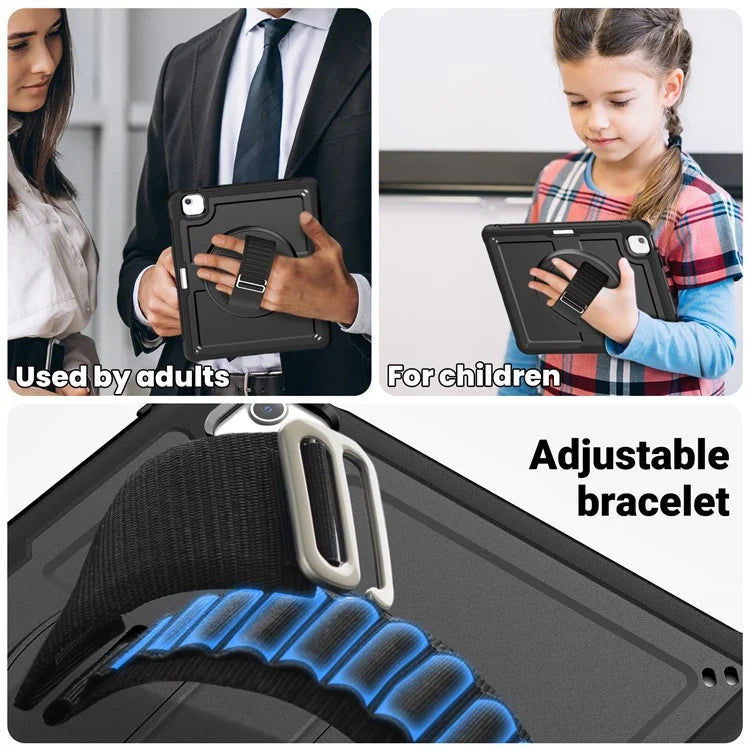 For iPad Air 13 (2024) Case Heat Dissipation PC+TPU Tablet Cover with Kickstand
