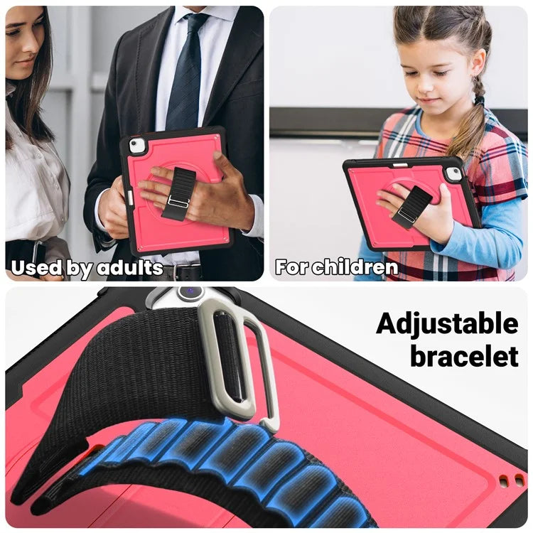 For iPad Air 13 (2024) Case Heat Dissipation PC+TPU Tablet Cover with Kickstand