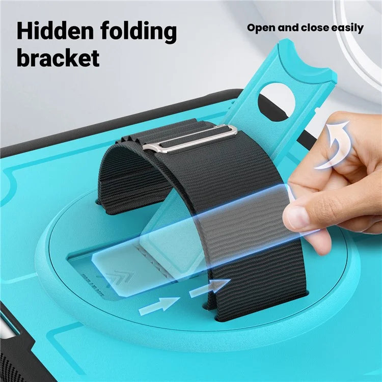For iPad Air 13 (2024) Case Heat Dissipation PC+TPU Tablet Cover with Kickstand