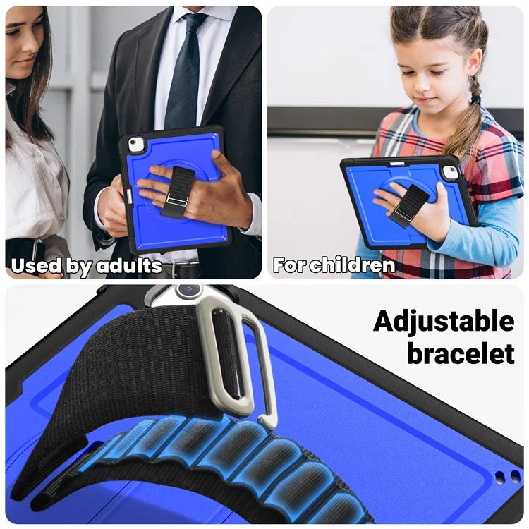 For iPad Air 13 (2024) Case Heat Dissipation PC+TPU Tablet Cover with Kickstand