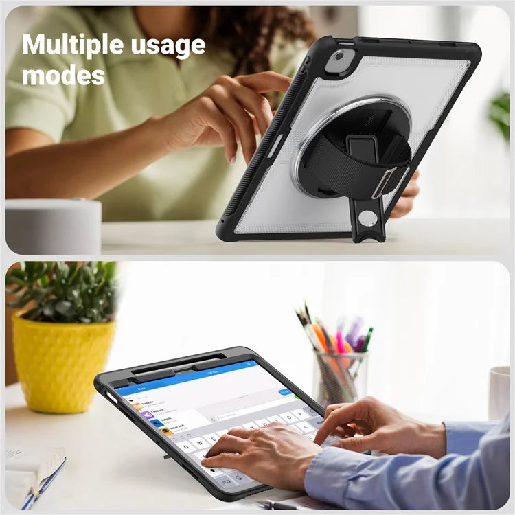 For iPad Air 13 (2024) Case Heat Dissipation PC+TPU Tablet Cover with Kickstand