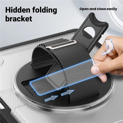 For iPad Air 13 (2024) Case Heat Dissipation PC+TPU Tablet Cover with Kickstand