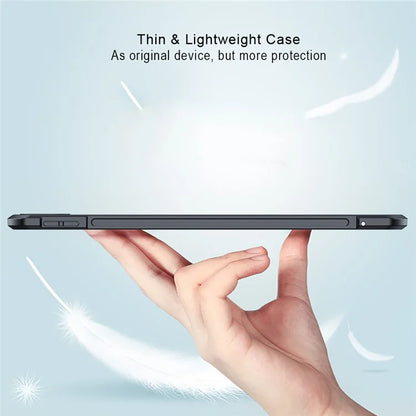 XUNDD For iPad Pro 11 (2024) Drop Protection Tablet Case Transparent Acrylic+TPU Slim Cover