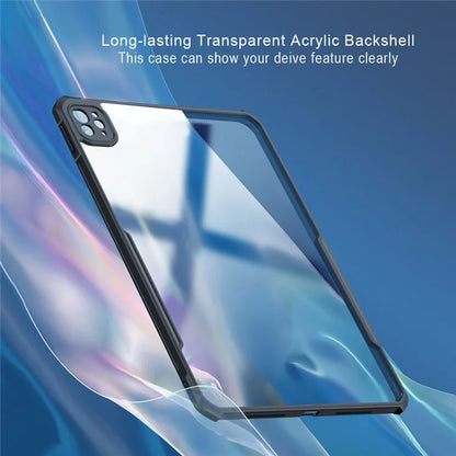 XUNDD For iPad Pro 11 (2024) Drop Protection Tablet Case Transparent Acrylic+TPU Slim Cover